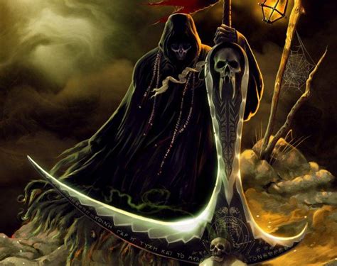 Grim Reaper Skull Fantasy Art Wallpapers Hd Desktop