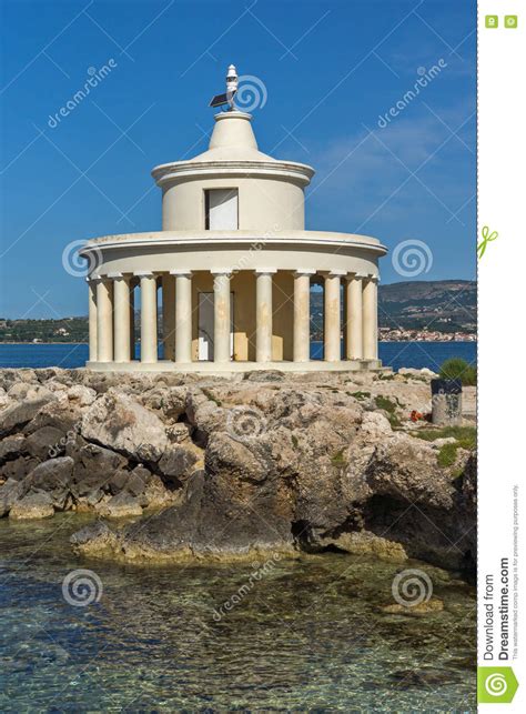 Seascape Of Lighthouse Of St Theodore At Argostoli Kefalonia Greece