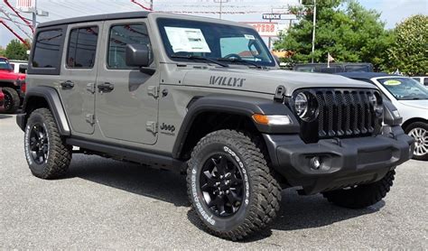 Jeep Wrangler Willys Colors