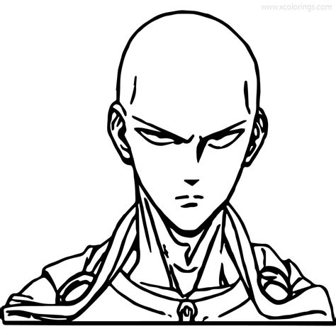 Saitama Onepunch Man Coloring Pages Coloring Pages