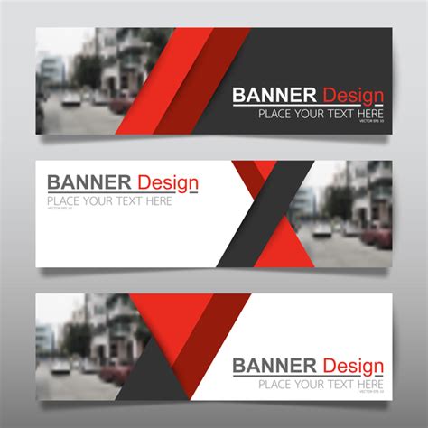 Vector Set Of Modern Banners Template Design 11 Free Download