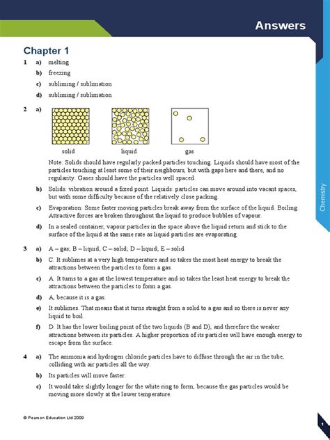 End Of Chapter Questions Biology Answers Igcse Chapter 3 - Edexcel IGCSE Chemistry Student's Book Answers | Chemical Bond