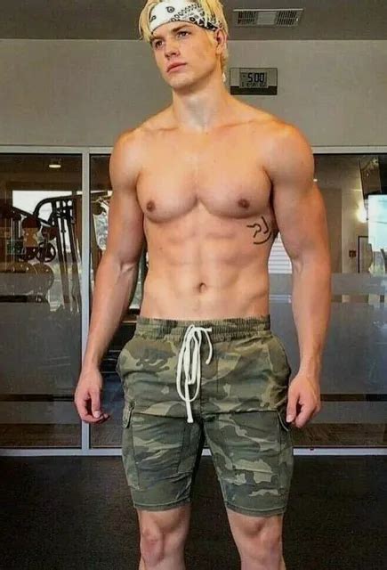 Shirtless Male Beefcake Muscular Blond Hair Gym Jock Hard Body Photo X G Picclick
