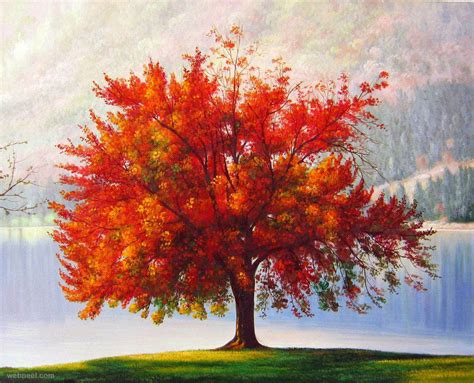 Realistic Tree Painting 26 Full Image