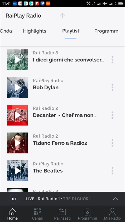 Entrez dès maintenant dans l'univers de la radio et découvrez d'autres stations de radio. RaiPlay Radio permette di ascoltare i canali in diretta e ...