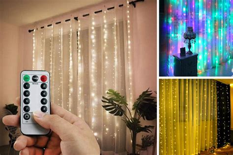 Led Hanging Curtain Lights Shop Wowcher