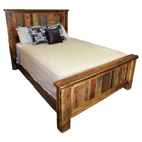 Reclaimed Wood Panel Bed Four Corner Furniture Bozeman Mt