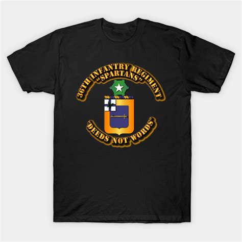 36th Infantry Regiment Deeds Not Words Armored T Shirt Teepublic