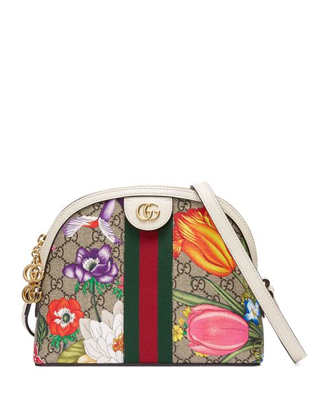 Gucci Ophidia Small Gg Flora Shoulder Bag Neiman Marcus