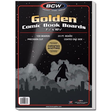 Buy Bcw Comic Book Backing Boards Golden Comics 7 12 X 10 12 100