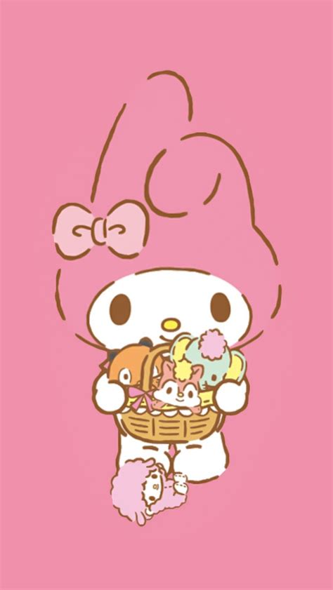 Pin By Apoame On My Melody Bg My Melody Wallpaper Hello Kitty