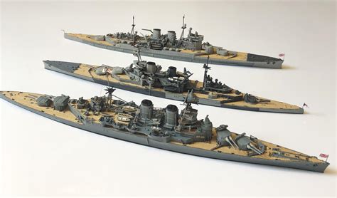 Royal Navy Battlecruisers Of Ww Hms Renown Hms Repulse And Hms Hood In Scale