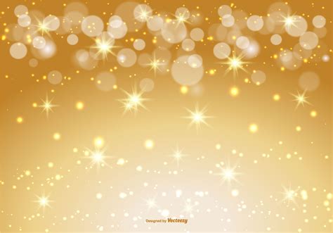 Beautiful Gold Bokeh And Sparkle Background Download Free Vector Art