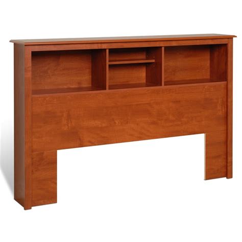 Full / Queen Bookcase Headboard in Cherry Finish - CSH-6643