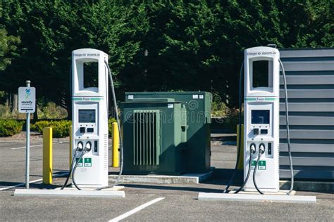 Electrify America Ev Charging Station At Premium Outlet Shopping Center