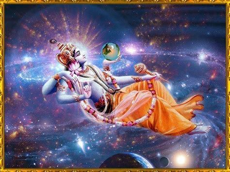 Lord Vishnu The God Of The Universe With Lord Shiva