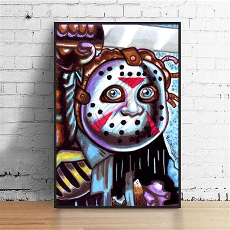 Jason Voorhees Zombie Friday The 13th 4 X 6 Giclee Art Print Etsy