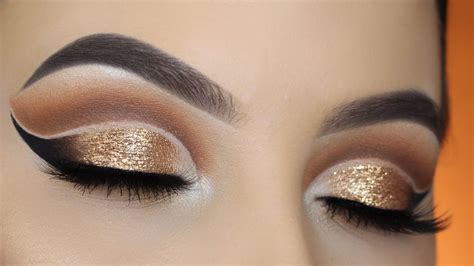 Gold Double Cut Crease Tutorial Youtube