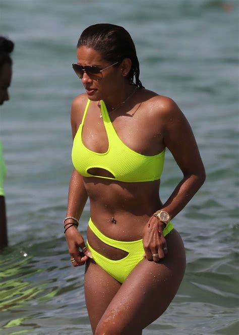 Rocsi Diaz In Neon Yellow Bikini Gotceleb Hot Sex Picture