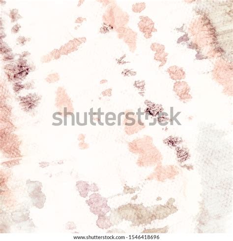 Watercolor Frame Nude Vintage Pink Background Stock Illustration