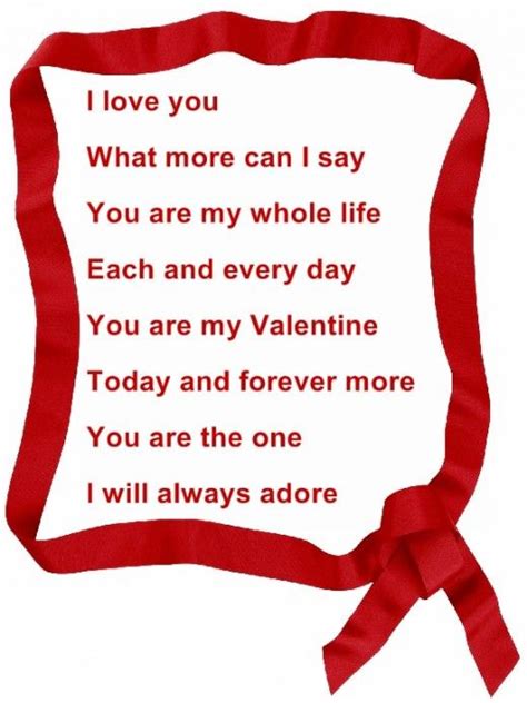 Kids Valentine Poems