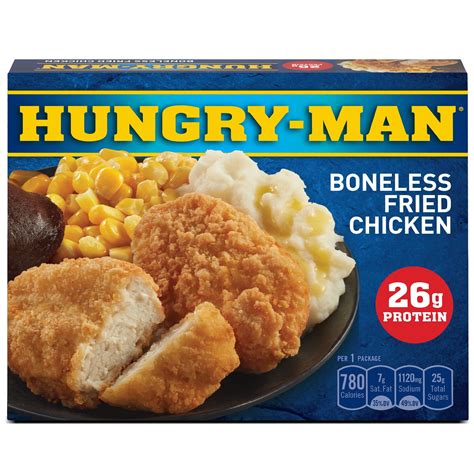 Hungry Man Boneless Fried Chicken Frozen Dinner 16 Oz Frozen