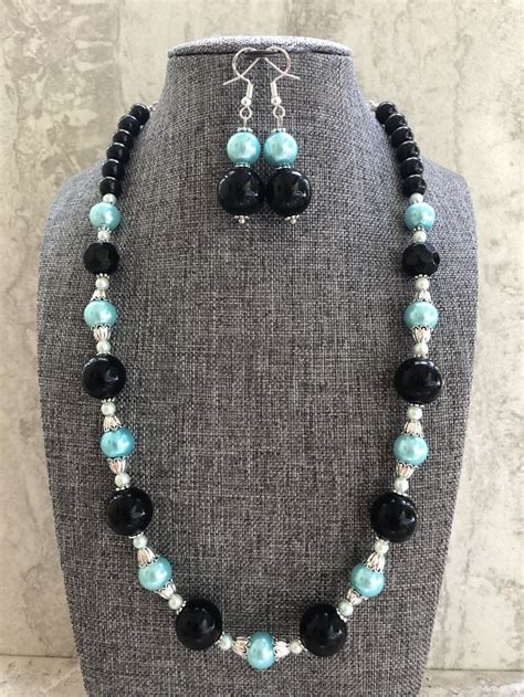 Excited To Share This Item From My Etsy Shop Mint Green And Black Bead