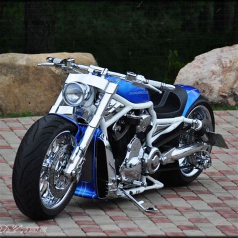 Having the right set of custom motorcycle handlebars installed will aid in your riding com. Harley-Davidson® V Rod custom "Blue" by Fredy in 2020 ...