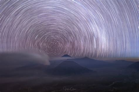 Bromos Arc Star Trails At Mount Bromo From The Seruni Vi Flickr