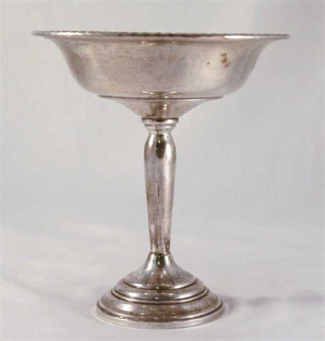 Fill your cart with color today! Vintage Sterling Silver Long Stem Candy Dish or Compote ...