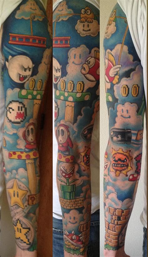 Super Mario Tattoo Sleeve Hot Sex Picture