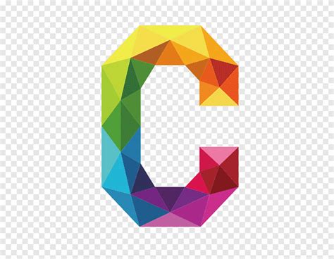 Multicolored Letter C Illustration C Letter Colorful Letters C