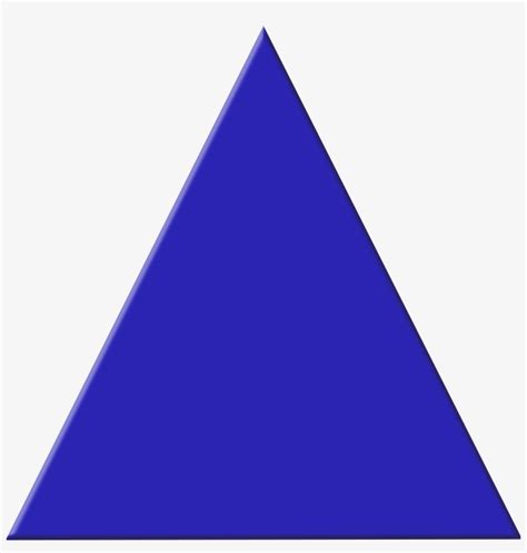 Download Transparent Blue Triangle Image Blue Triangle Clipart Pngkit