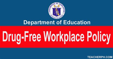 department of education drug free workplace policy teacherph