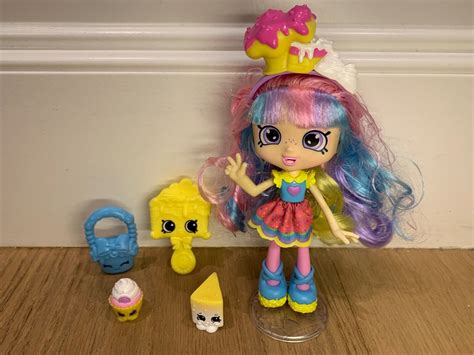 Original Shopkins Shoppies Rainbow Kate Collectible Doll Excellent