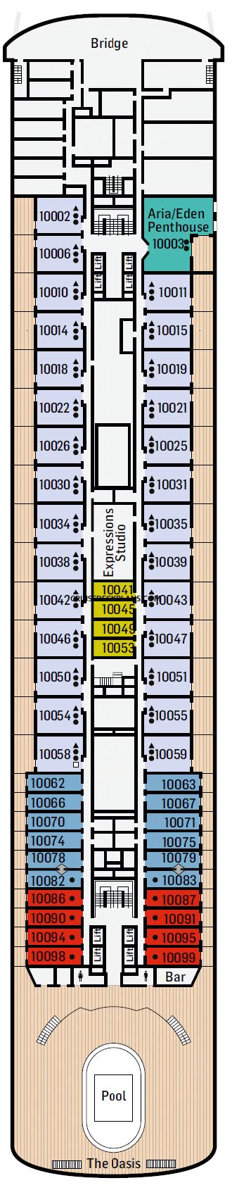 Pacific Aria Deck Plans Diagrams Pictures Video