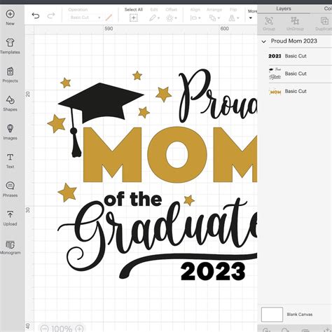 Proud Mom Of A 2023 Graduate Svg Graduation Cut Files Class Etsy Uk