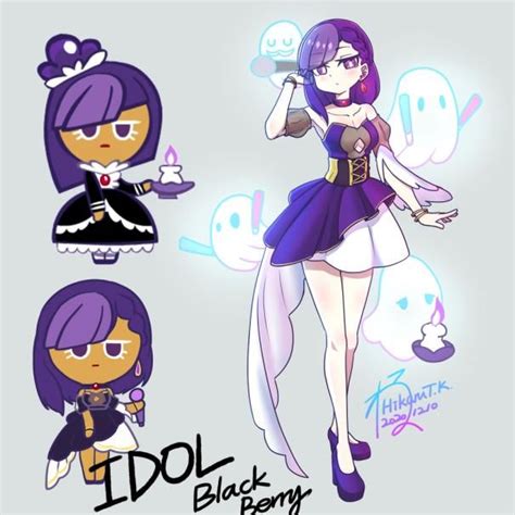 Not Mine Blackberry Cookies Character Design Cookie Run