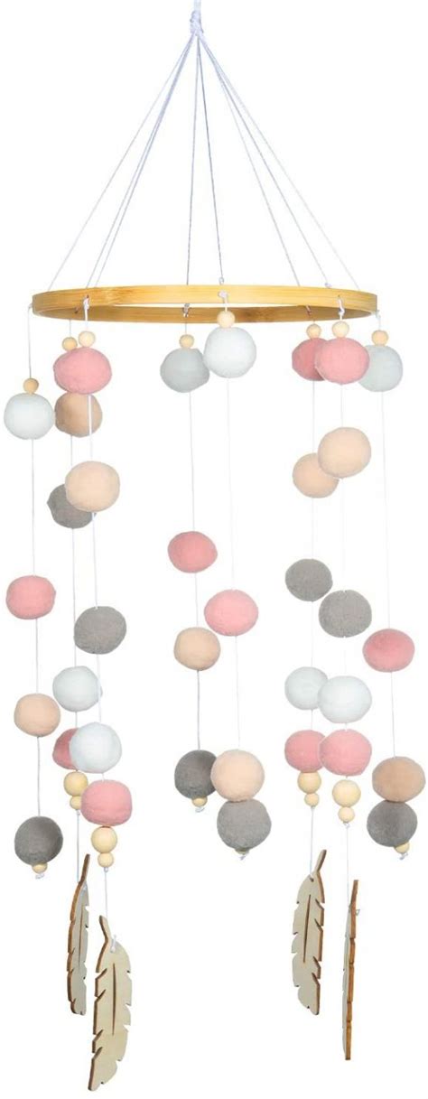 Mickey's iconic face spins sweetly between navy and gray stars. Baby Crib Mobile, Comius Felt Ball Mobile, Nursery Ceiling ...