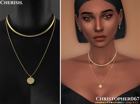 Cherish Necklace By Christopher067 At Tsr Sims 4 Updates
