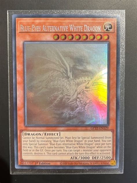 Blue Eyes Alternative White Dragon 1st Ed Ghost Rare Nm Kaufen Auf Ricardo