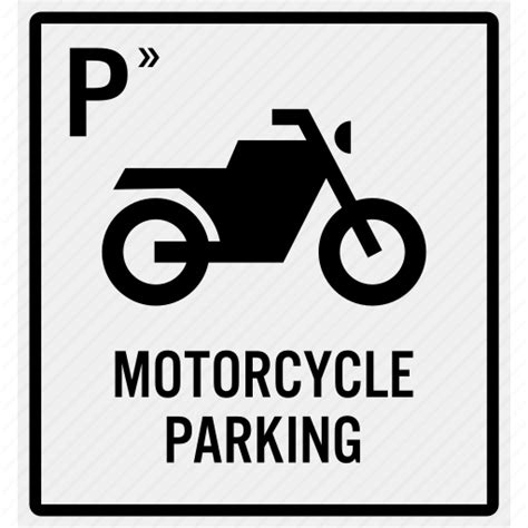 Area Bike Entrance Motorbike Motorcycle Parking Reserve Icon