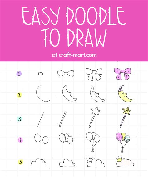 Easy Doodles For Kids Archives Craft Mart