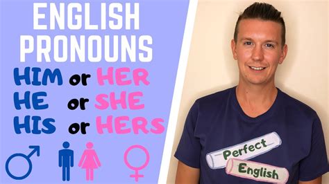 How To Use English Pronouns He She His Hers Him Her His Her He His Him