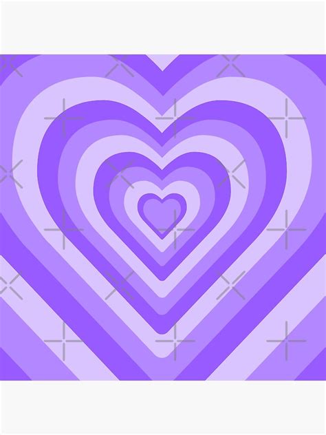 aesthetic purple heart pattern poster for sale by star10008 redbubble