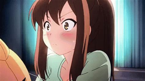 Anime Girl Gif Anime Girl Blush Discover Share Gifs Fanfiction I