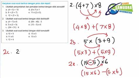 Matematika SD/MI Kelas 4 - Latihan Soal Komutatif ...