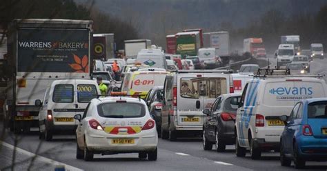 M5 Traffic Motorway Closed In Both Directions After Serious Crash