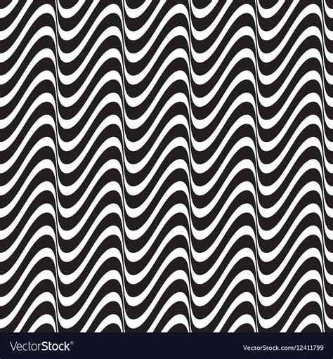 Seamless Wavy Line Pattern Royalty Free Vector Image