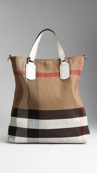 Burberry Large Soft Belted Canvas Tote Bags